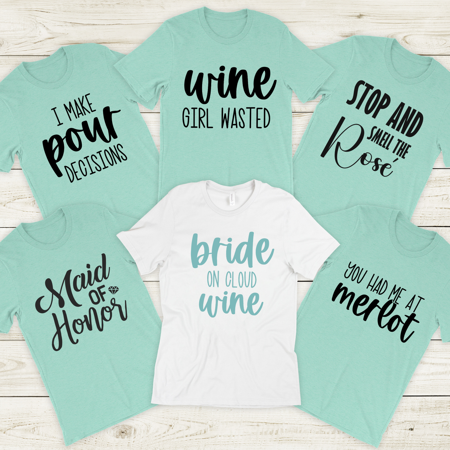 DTF Direct to Film - Bridesmaid Shirts