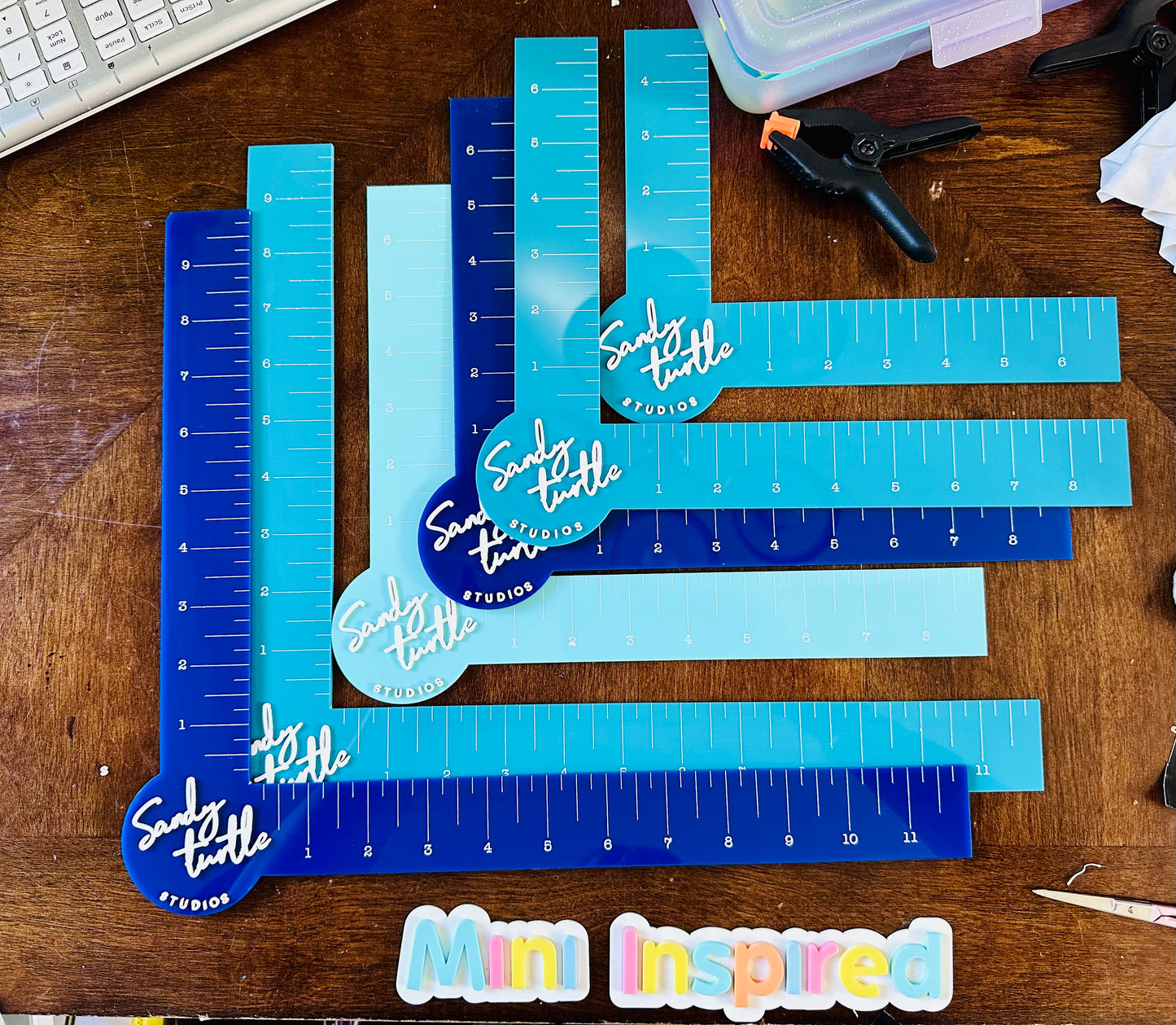 Custom Acrylic Logo Ruler – Personalized Branding Tool for Small Businesses