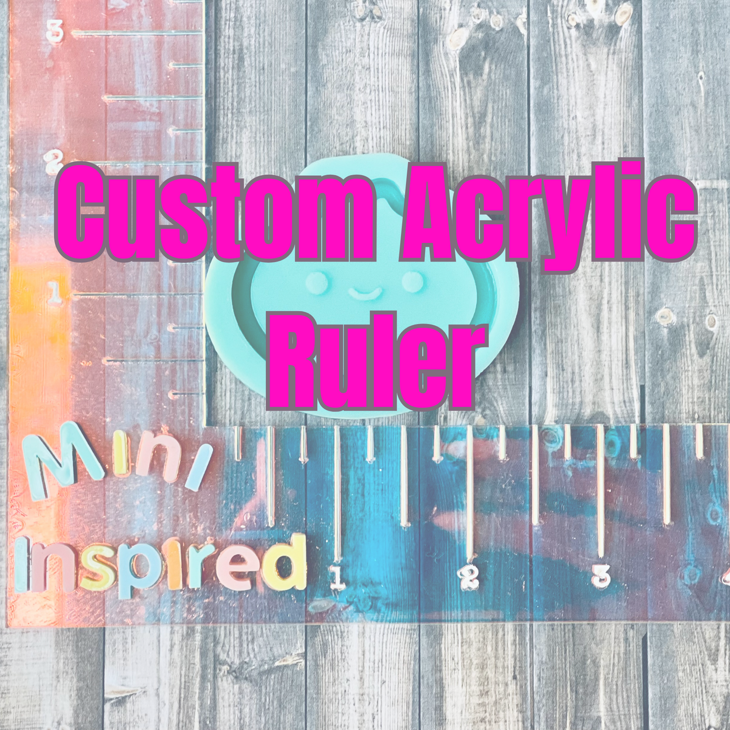 Custom Acrylic Logo Ruler – Personalized Branding Tool for Small Businesses