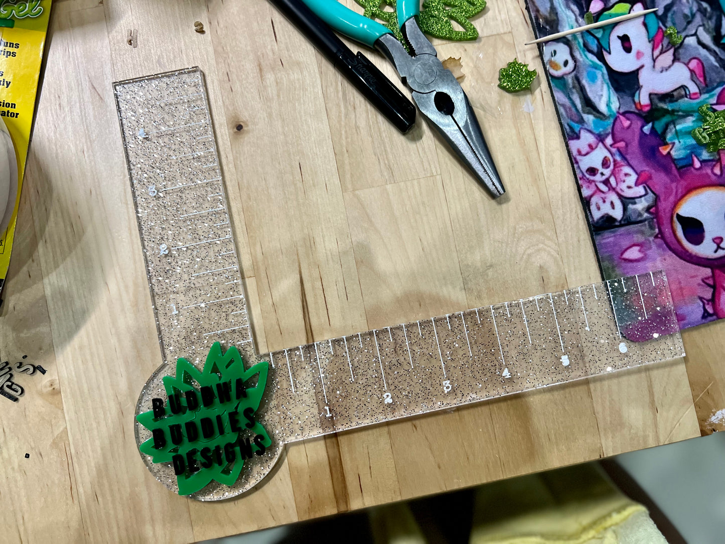 Custom Acrylic Logo Ruler – Personalized Branding Tool for Small Businesses