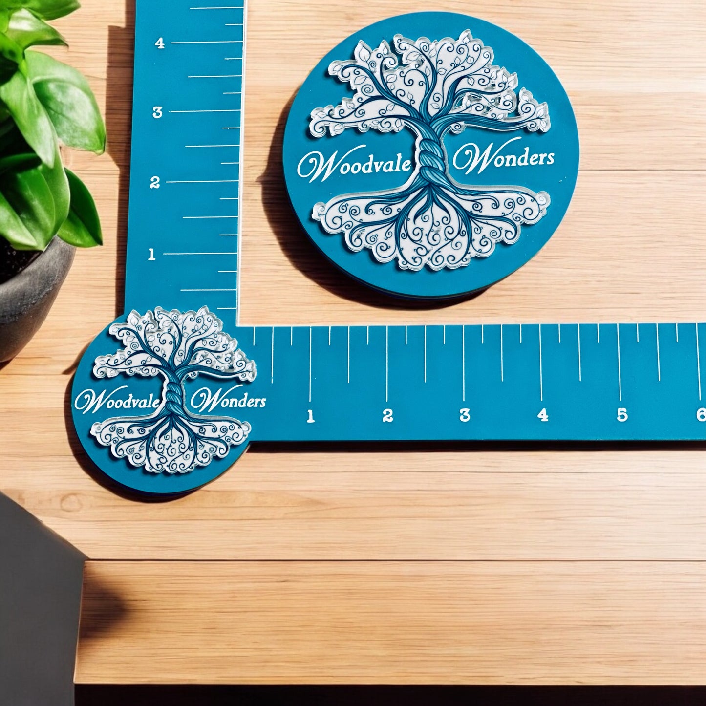 Custom Acrylic Logo Ruler – Personalized Branding Tool for Small Businesses