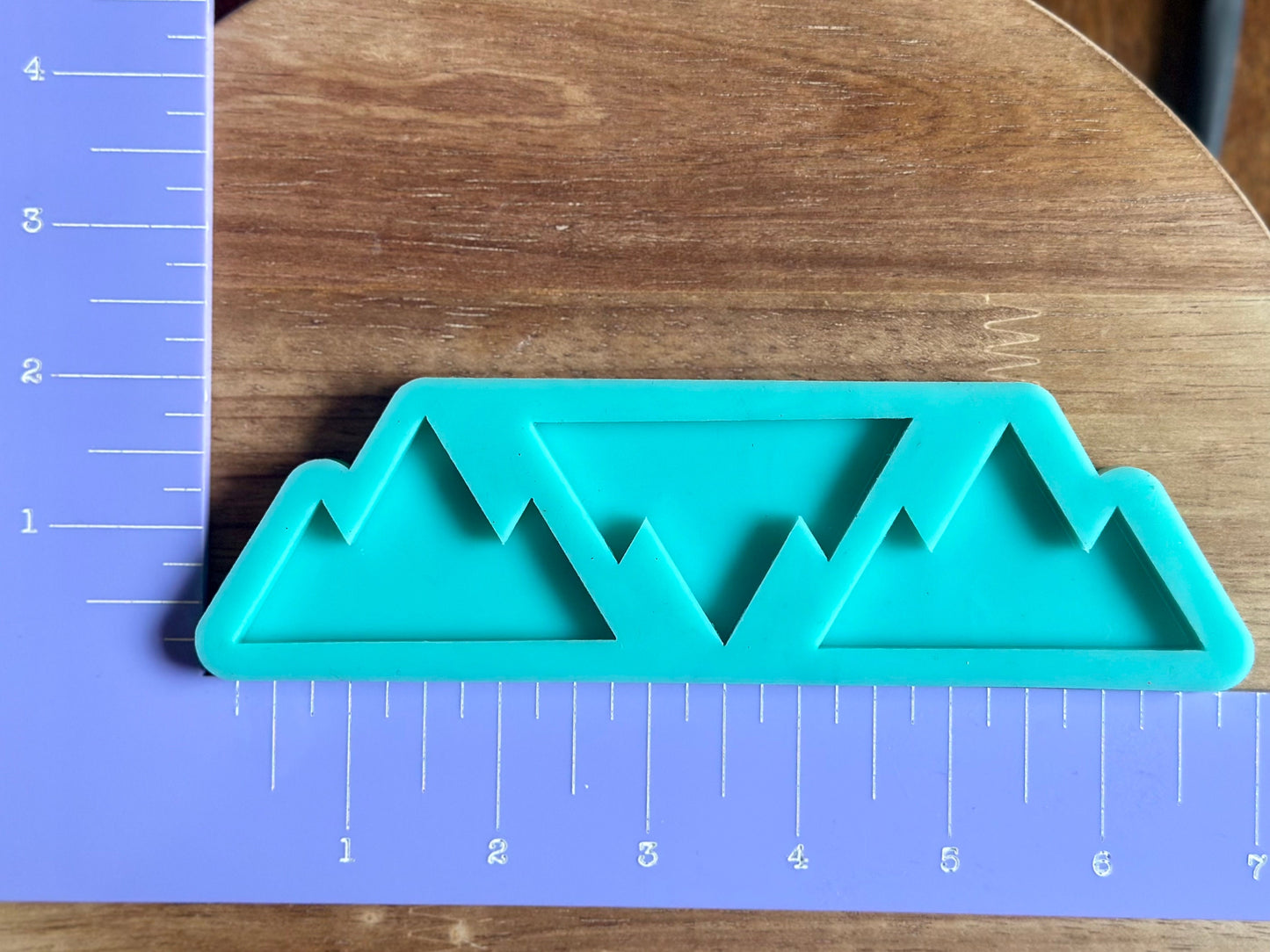 Mountain palette silicone mold for epoxy resin