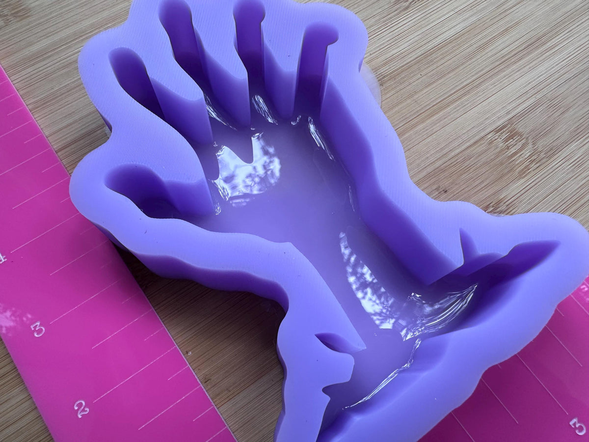 Halloween hand mold silicone mold for epoxy resin, DIY Halloween Decor, resin molds, deep silicone molds