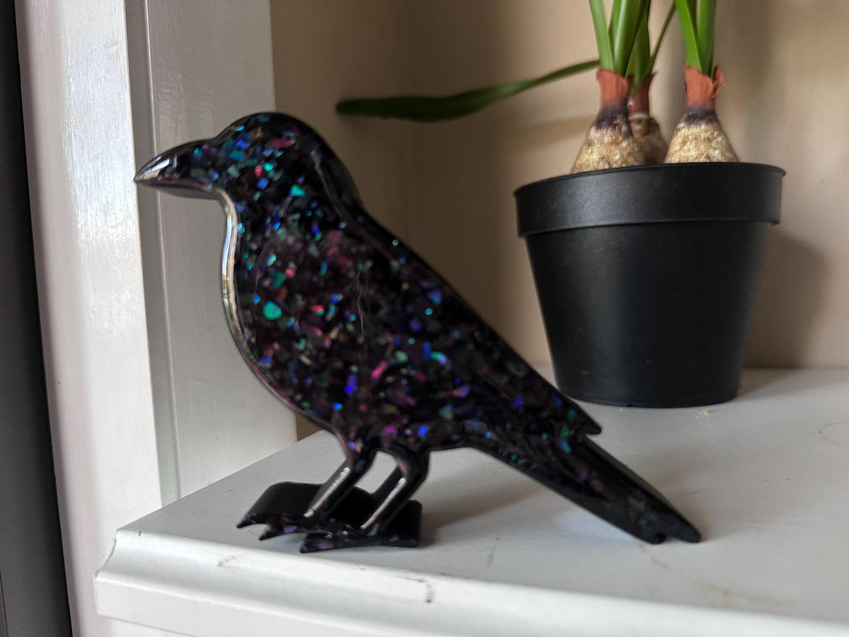 Halloween crow mold silicone mold for epoxy resin, DIY Halloween Decor, resin molds, deep silicone molds, bird molds
