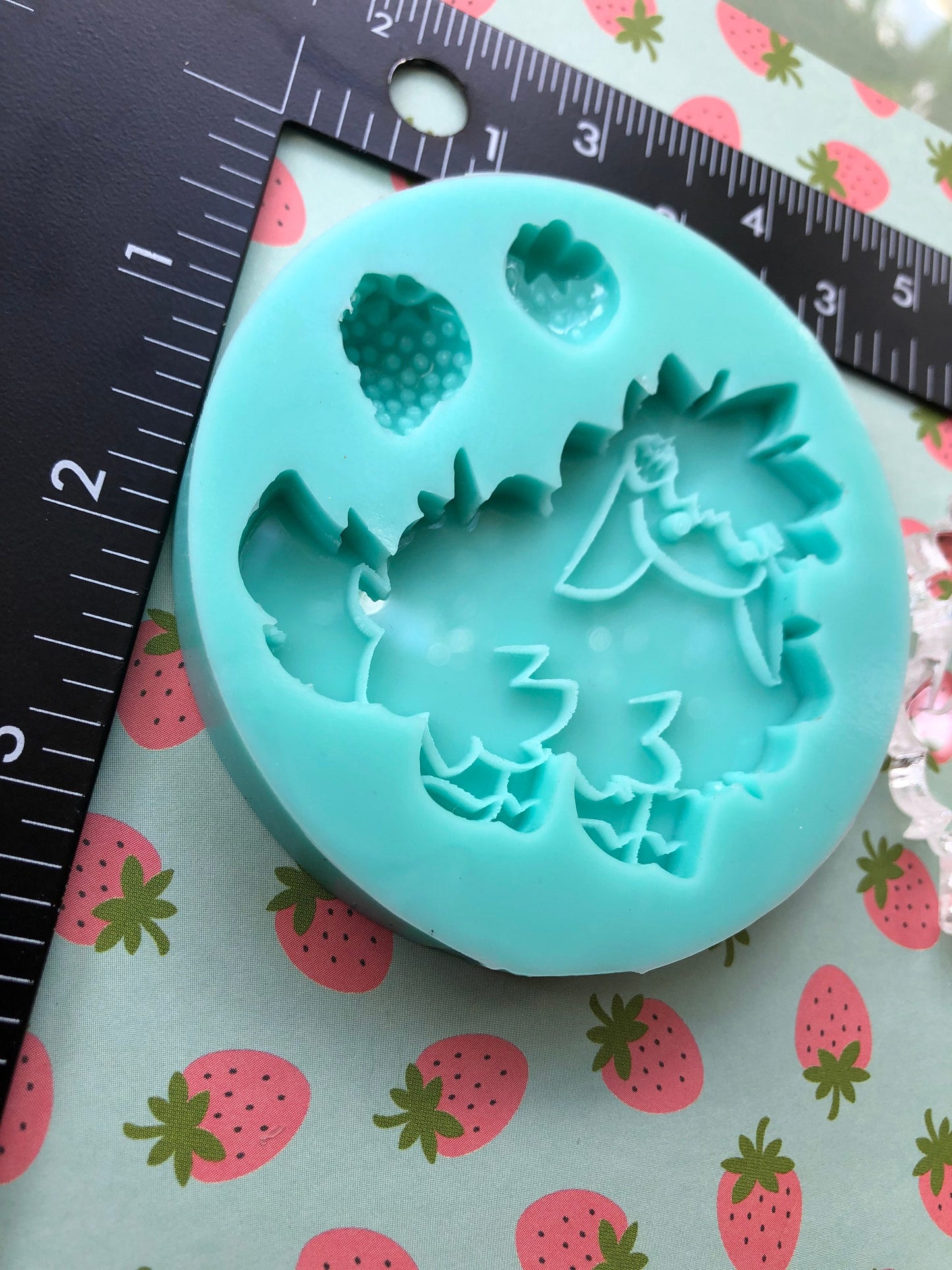 Kawaii Strawberry Sheep Silicone mold - DIY Keychain
