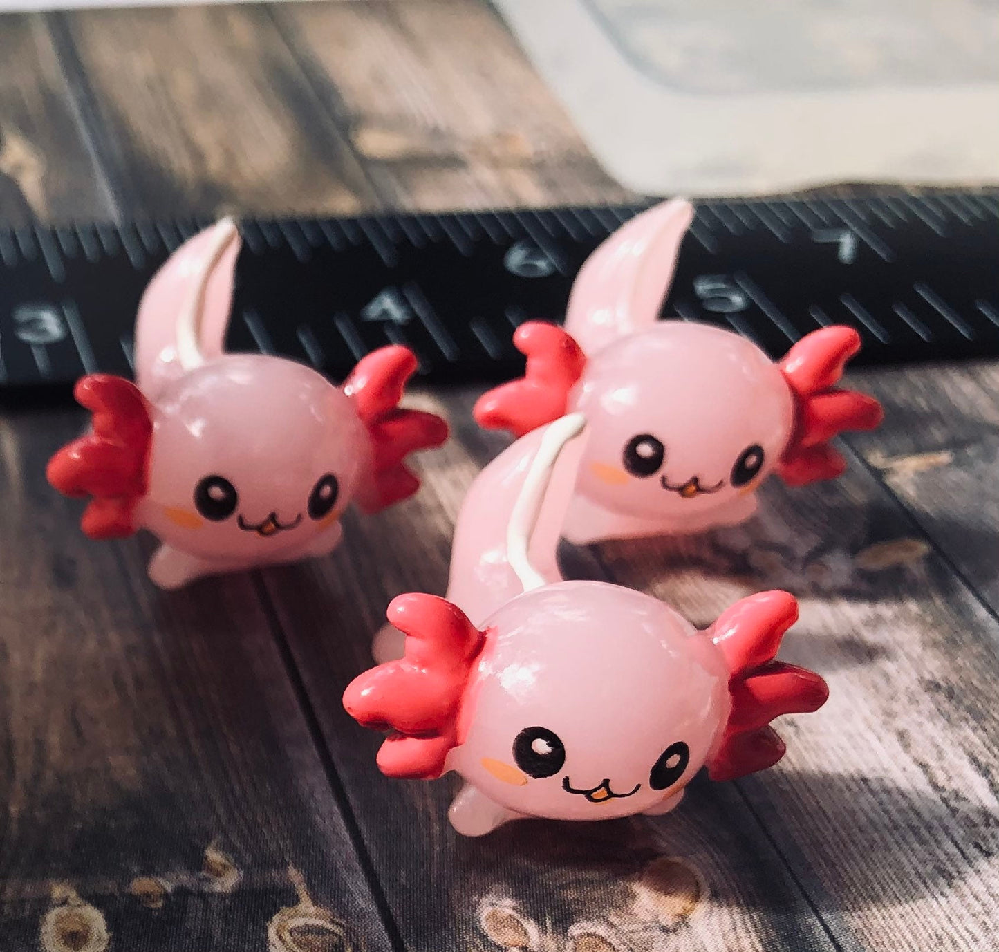 Axolotl cabochon translucent silicone mold - DIY key caps, cabochons - NOT for beginners