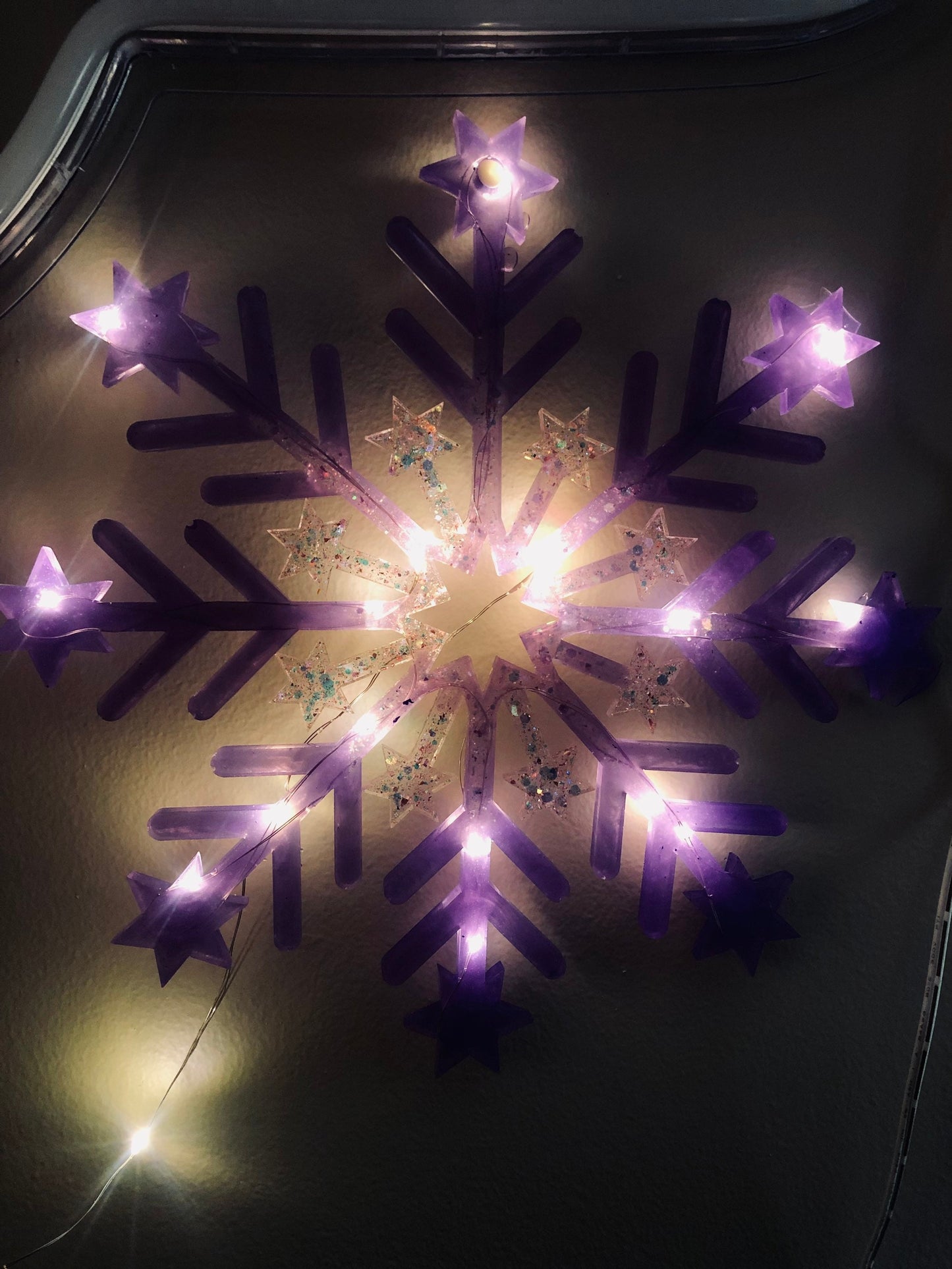 Giant snowflake silicone mold - 9.75 inches - DIY ornaments, diy Christmas decor