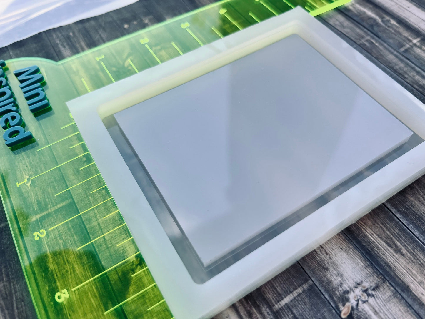 3 inch x 4 inch rectangle shaker silicone mold for UV resin/epoxy resin