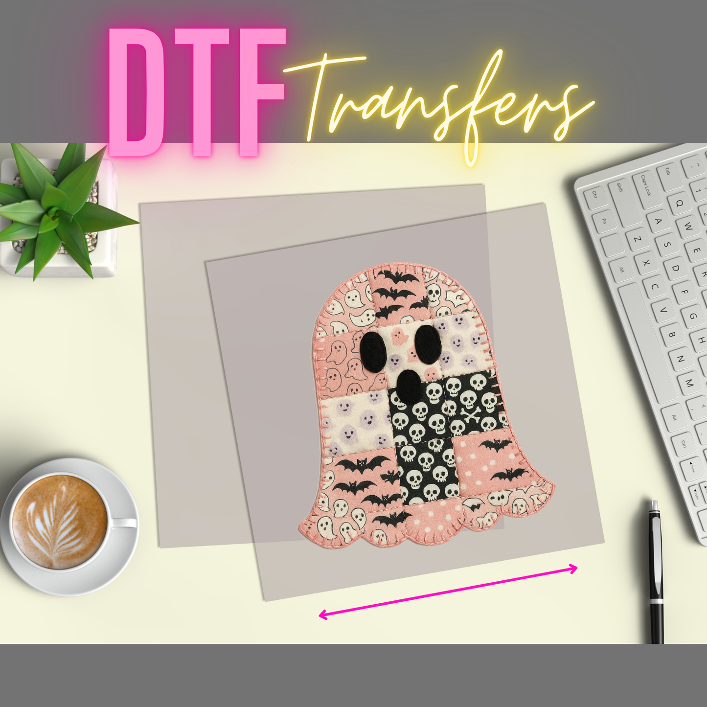 DTF Direct to Film - Ghost Patchwork