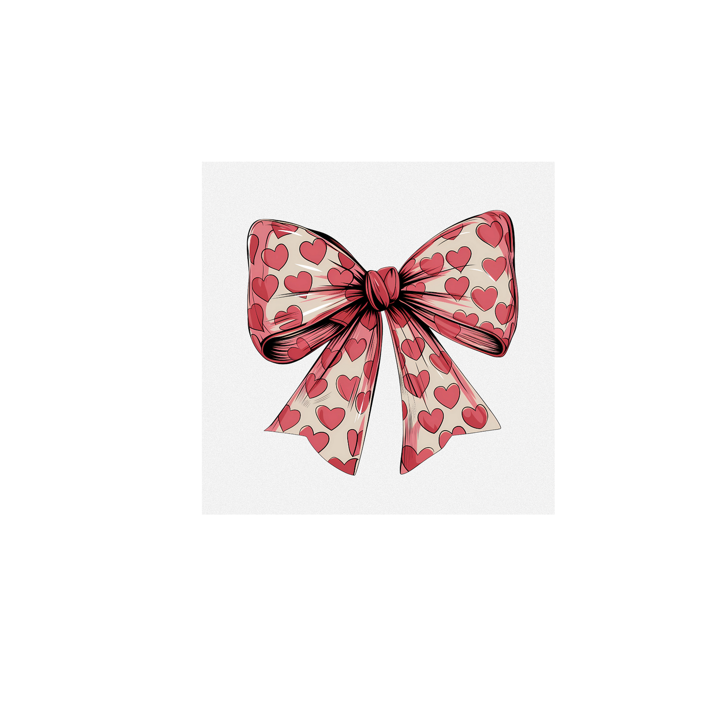 DTF Direct to Film Transfer - Coquette Hearts - Valentines Day Shirts