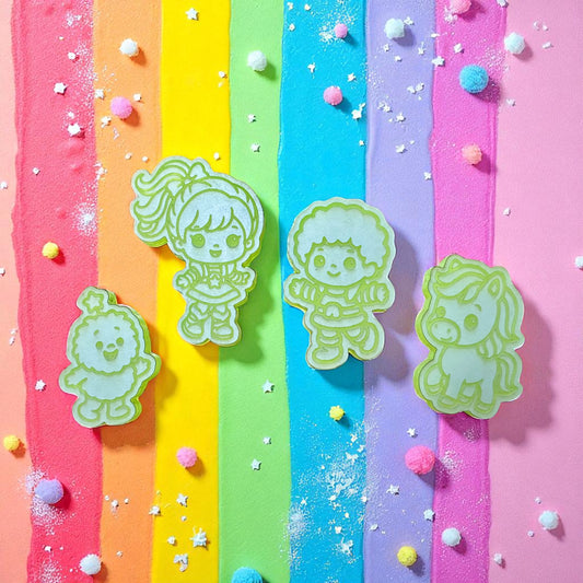 Retro Blanks Rainbow Characters set