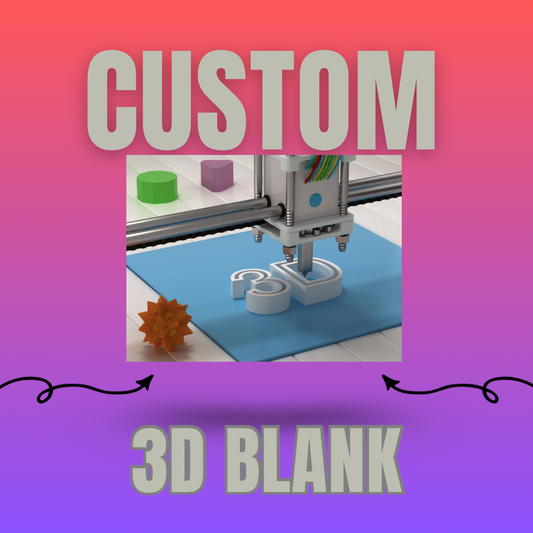 Custom Pour-Ready 3D Printed Piece | Choose Size | Resin Domed & Sealed