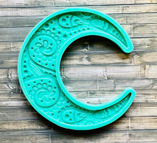 Crescent moon silicone mold for resin- DIY wall decor