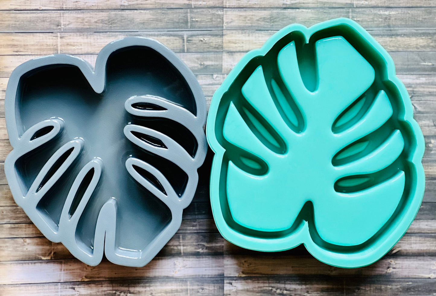 Monstera Leaf Shelf Silicone Mold - DIY Shelf molds - Silicone shelf mold