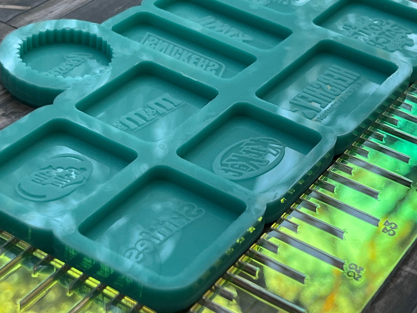 Epoxy Resin Keychain Mold & Badge Reel Molds - Halloween Candy Silicone Mold Palette