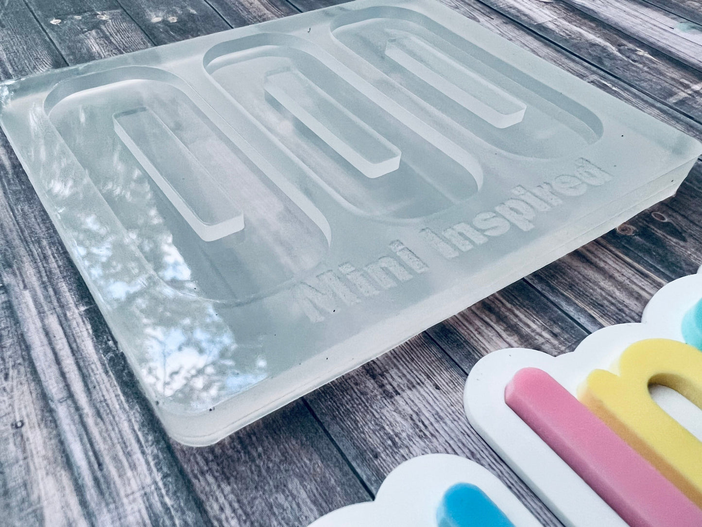 Hair barrette silicone mold for UV resin