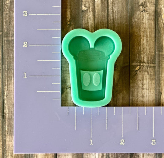 Mouse Coffee cup shaker mold for resin- DIY Keychain