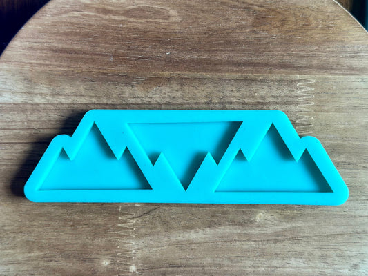 Mountain palette silicone mold for epoxy resin