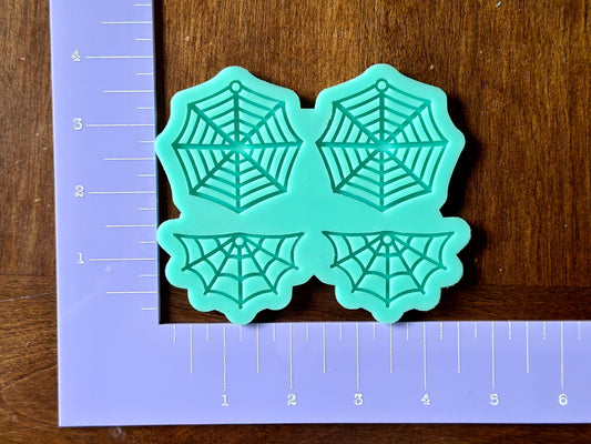 Cobweb spider earring silicone mold for epoxy resin