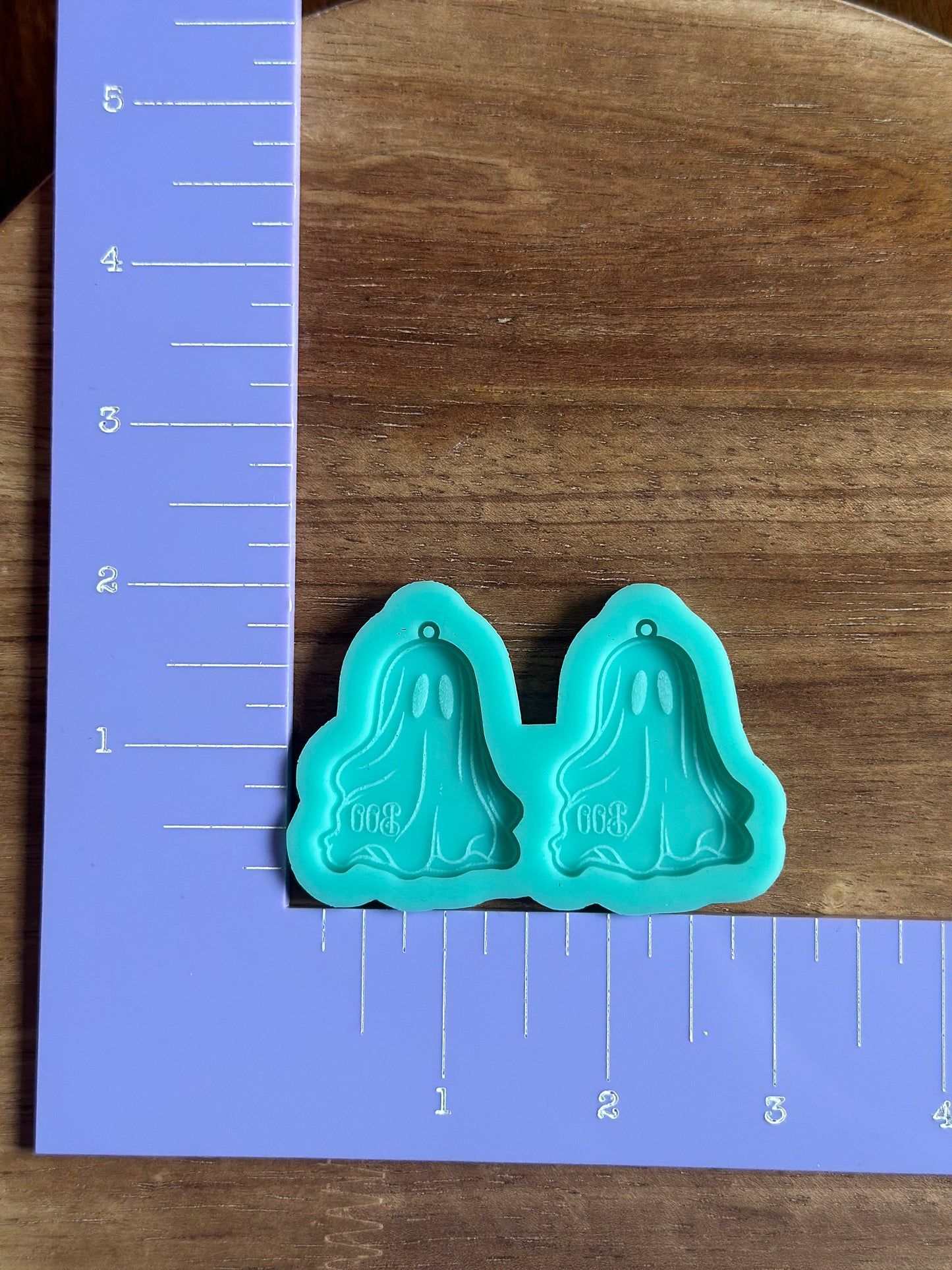 Ghost earring silicone mold for epoxy resin