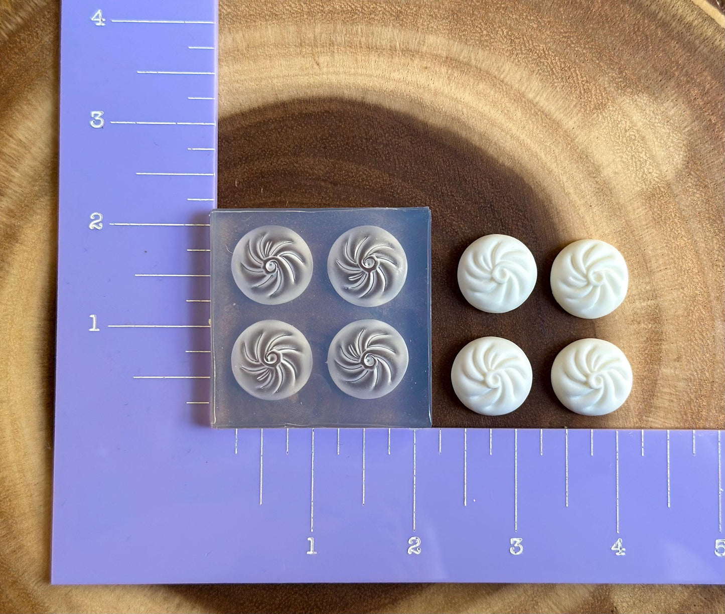 Dumpling/Bao cabochon translucent silicone mold(mold only) - DIY cabochons, cabs, scrapbook embellishments, DIY keycaps