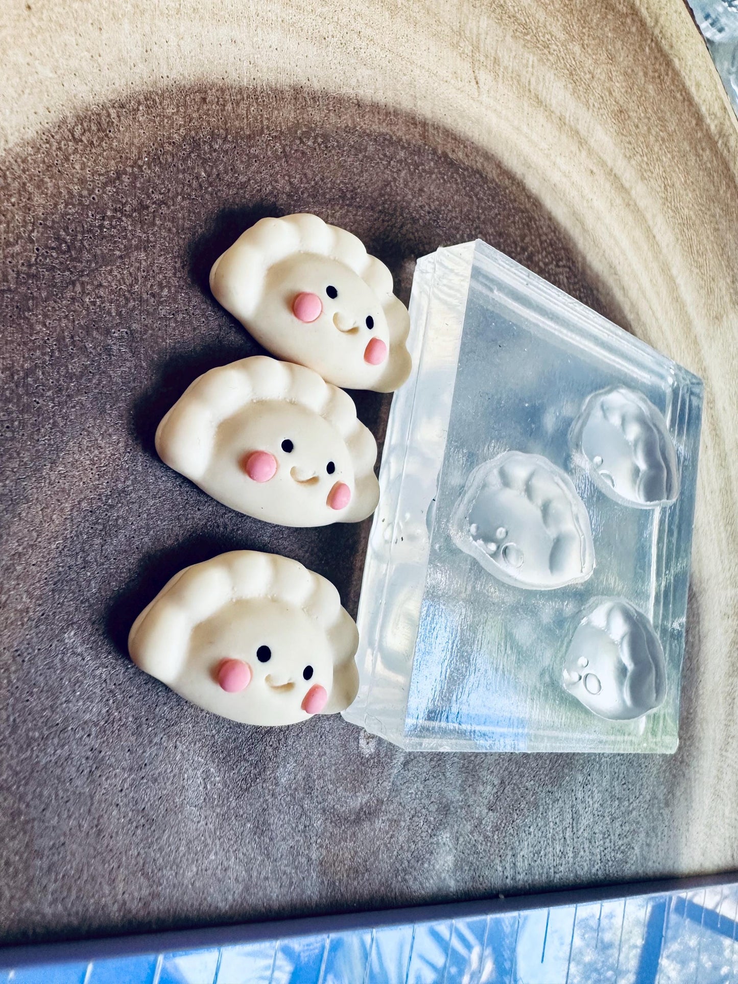 Dumplings/Pierogi, cabochon, DIY charms, diy charms, silicone mold for epoxy resin UV resin