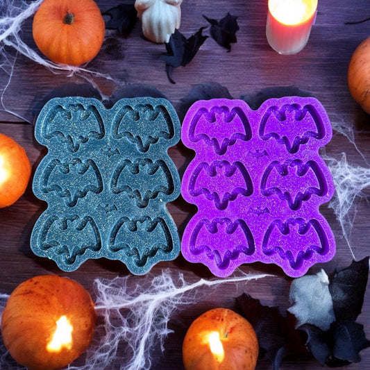 Halloween Silicone Bat Shaker Palette for Epoxy Resin - DIY Decorations & Keychains