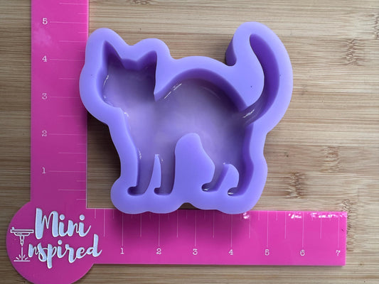 Halloween black cat mold silicone mold for epoxy resin, DIY Halloween Decor, resin molds, deep silicone molds