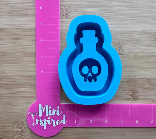 Halloween potion bottle mold silicone mold for epoxy resin, DIY Halloween Decor, resin molds, deep silicone molds