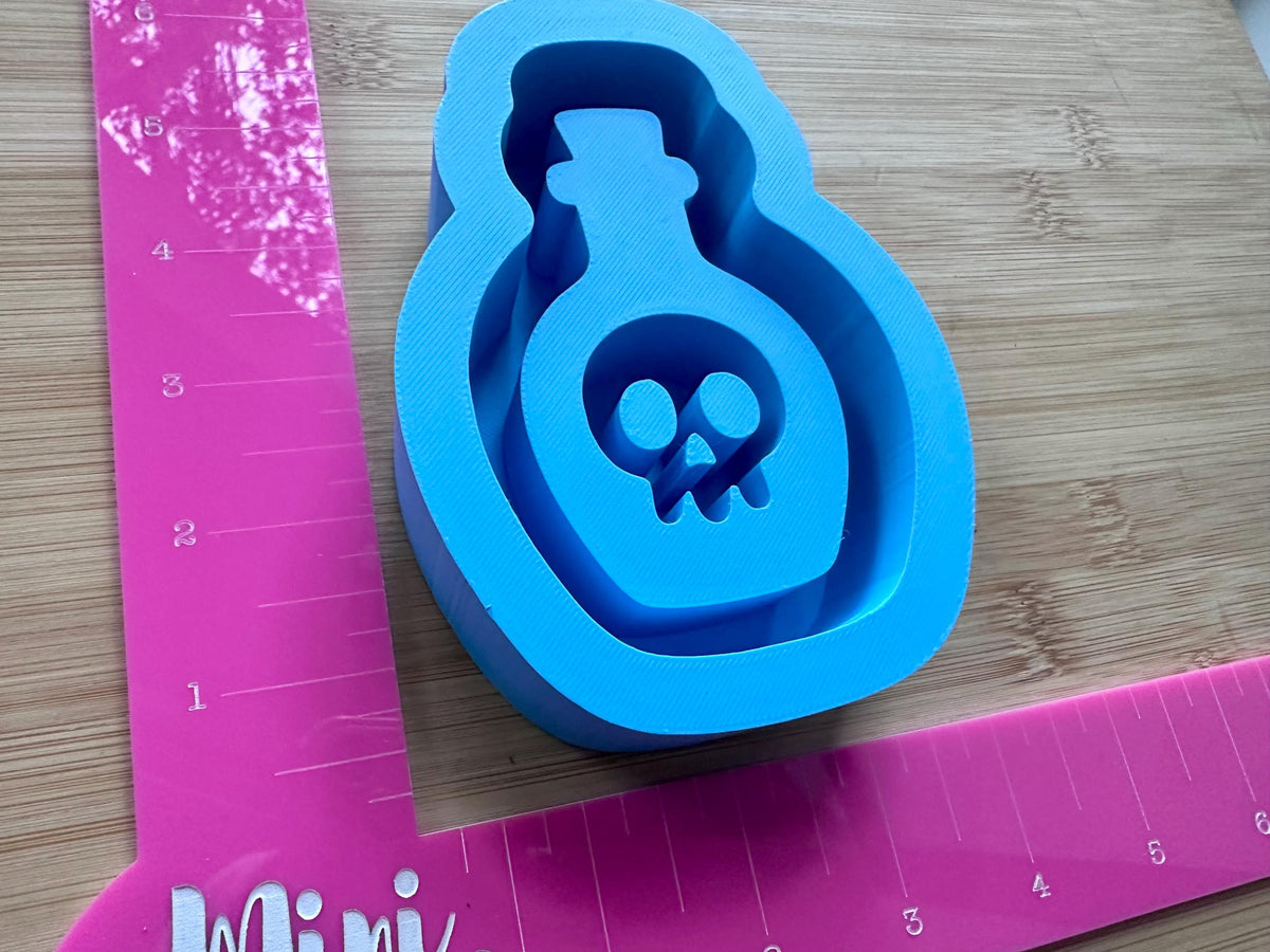 Halloween potion bottle mold silicone mold for epoxy resin, DIY Halloween Decor, resin molds, deep silicone molds