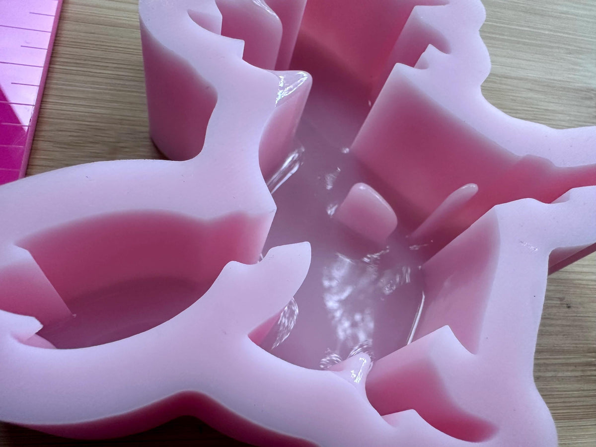 Halloween witch silicone mold for epoxy resin, DIY Halloween Decor, resin molds, deep silicone molds