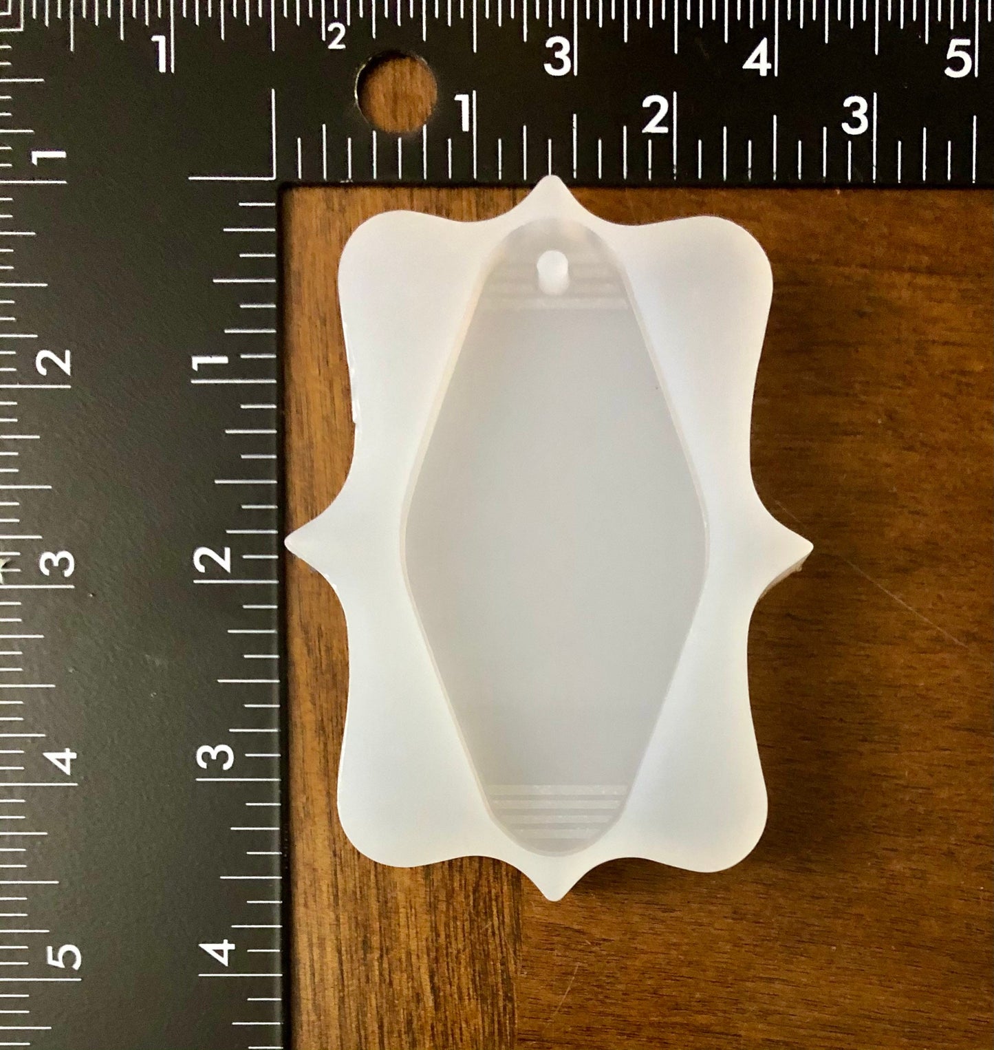Retro Hotel 3” Keychain Silicone Mold - Translucent Silicone UV cure resin