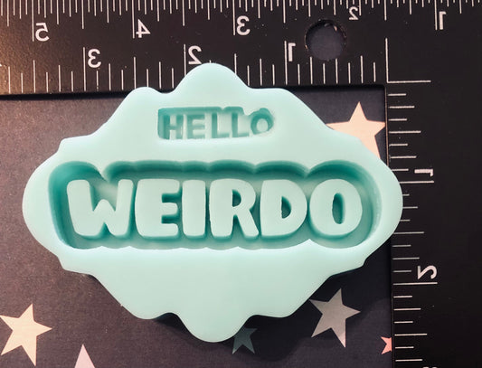 Word shaker silicone mold for resin- DIY Keychain