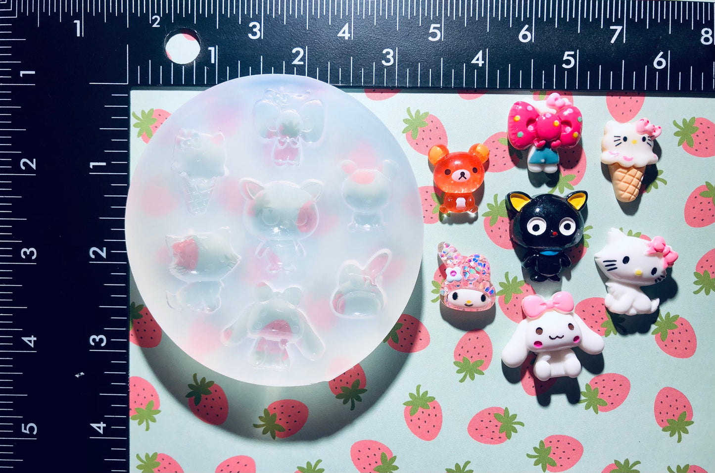 Silicone mold Cabochon Palette- DIY charms, DIY key caps, DIY nail Deco