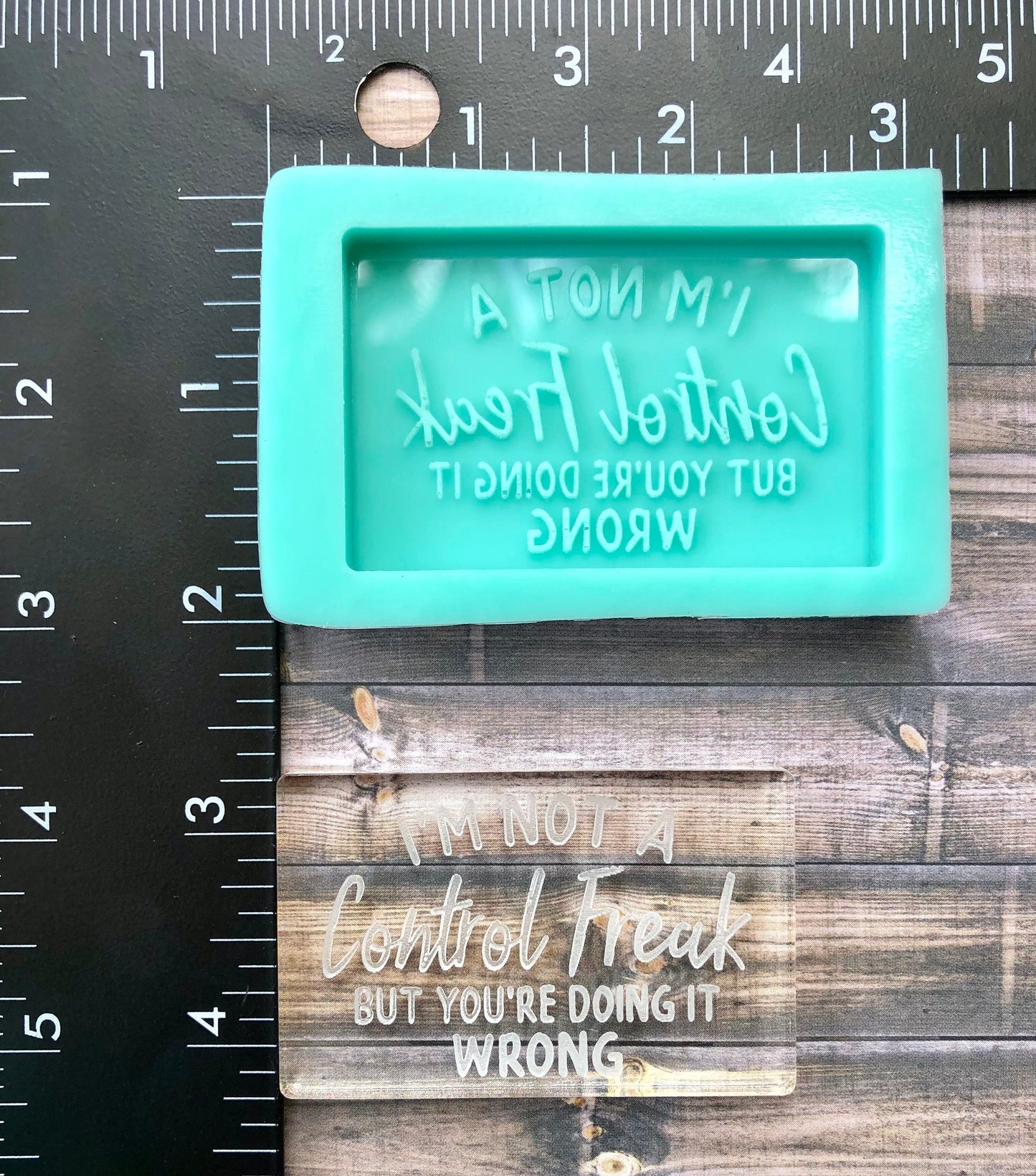 DIY Keychain- Sarcasm Funny Keychain silicone mold - control freak