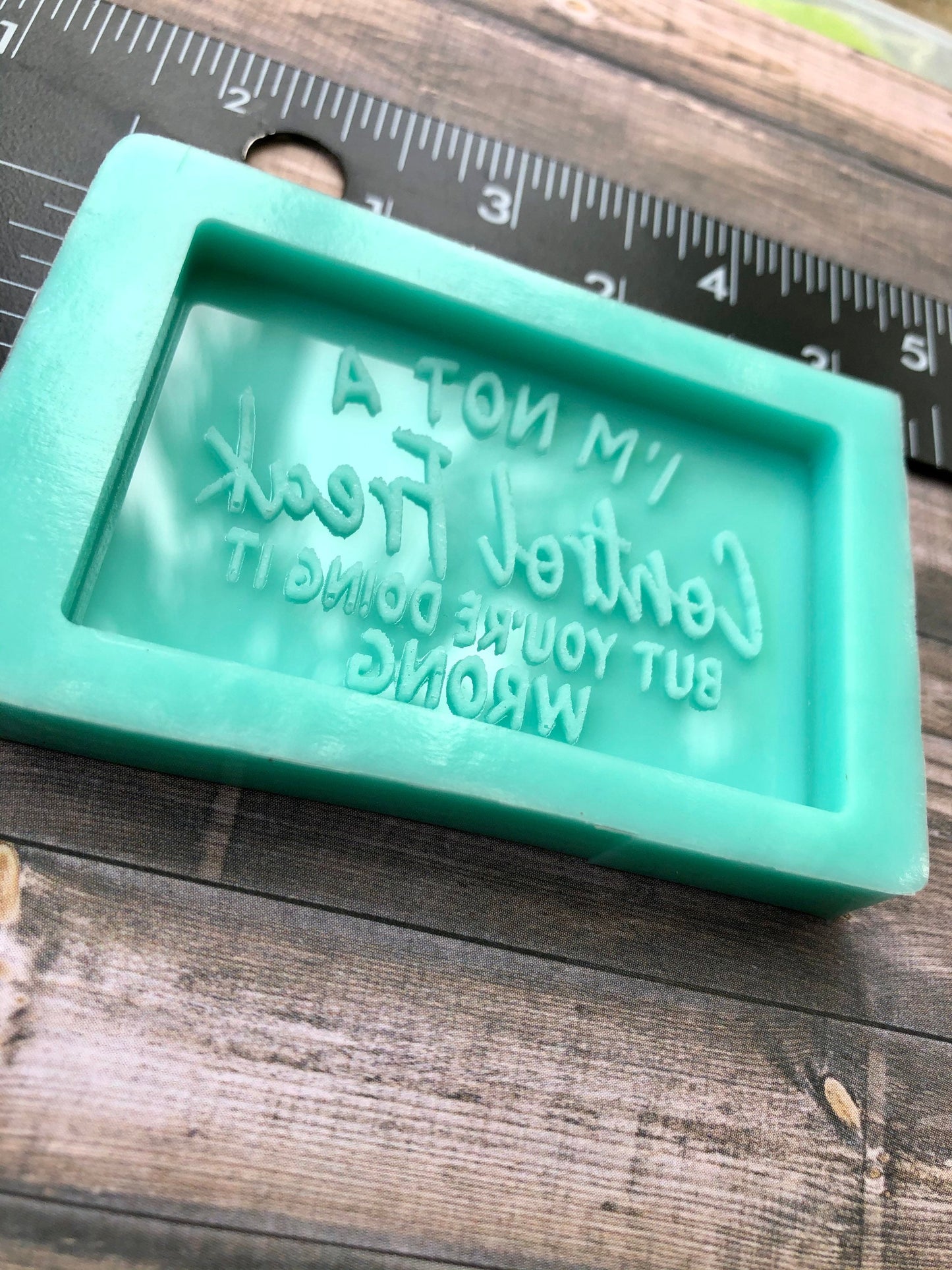 DIY Keychain- Sarcasm Funny Keychain silicone mold - control freak