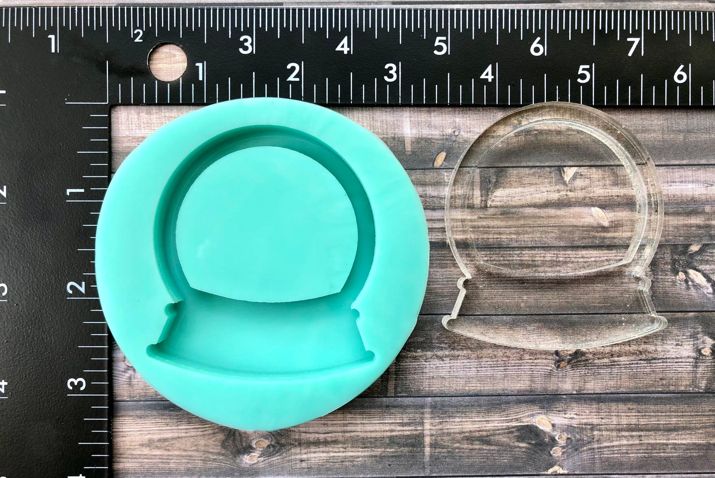 Kawaii Crystal Ball Shaker silicone mold - Snow globe silicone  shaker mold- DIY keychain