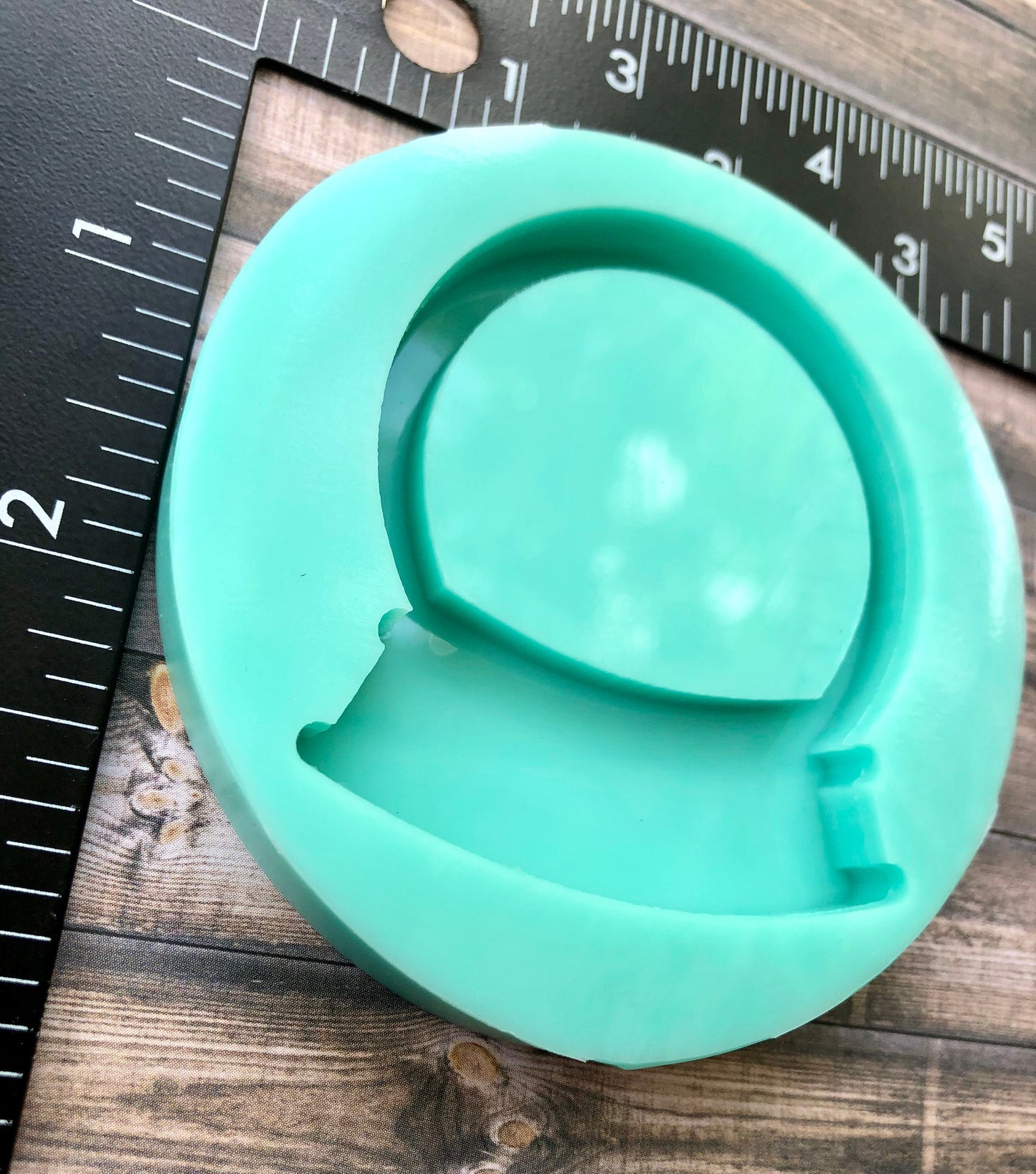 Kawaii Crystal Ball Shaker silicone mold - Snow globe silicone  shaker mold- DIY keychain