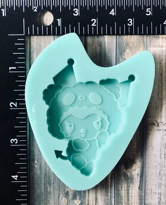 Bunny Silicone non-shaker mold for resin- DIY keychain