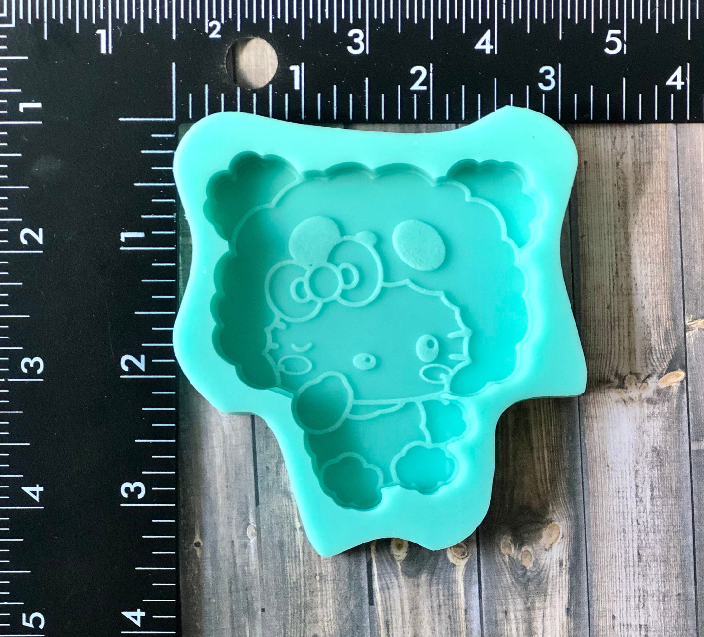 Panda Cat Silicone mold for resin - DIY keychain