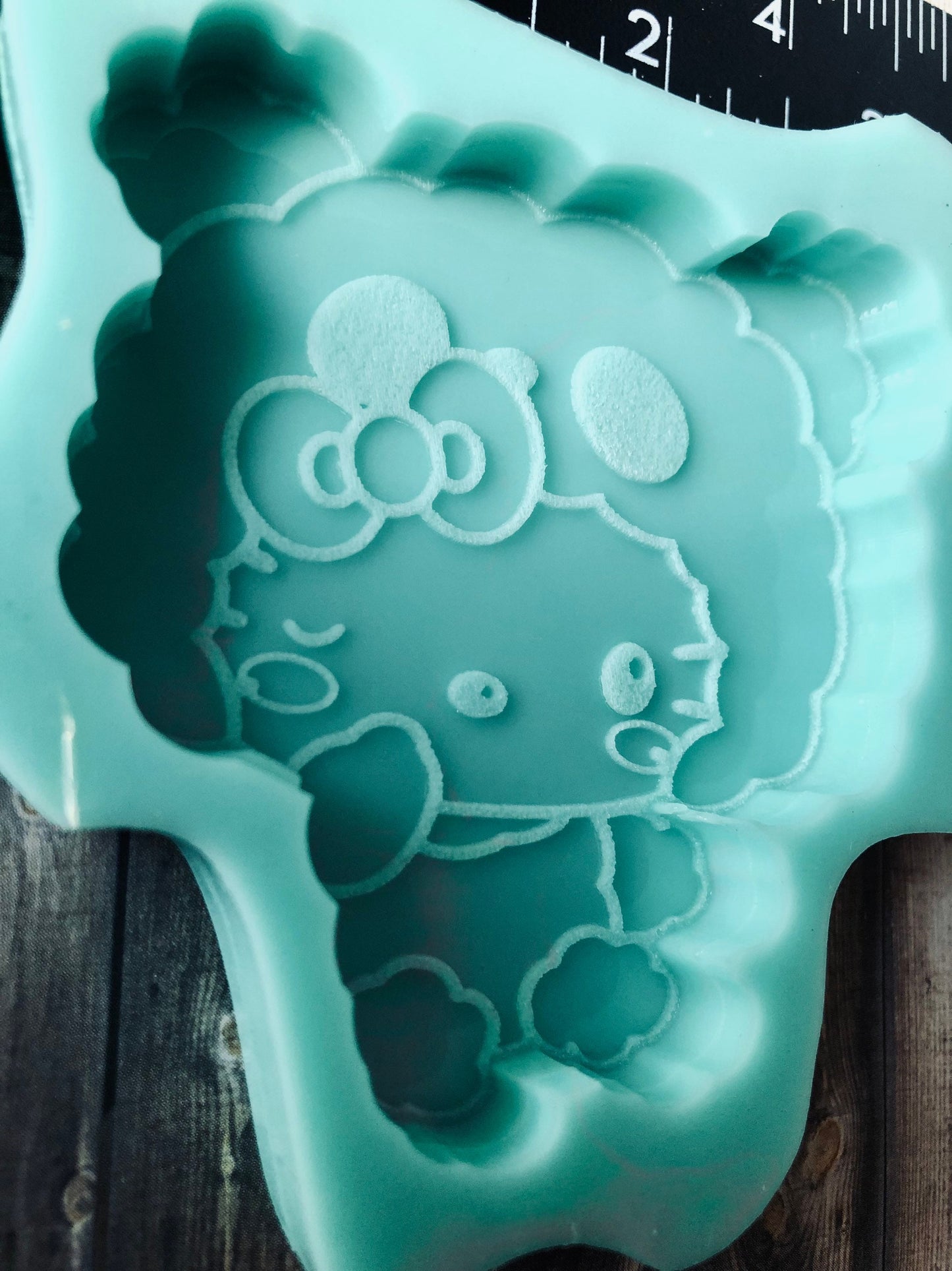 Panda Cat Silicone mold for resin - DIY keychain