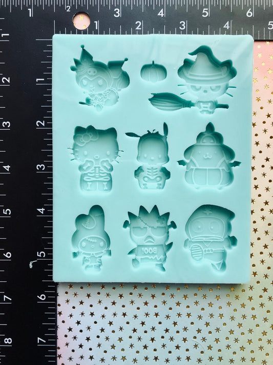 Halloween costume characters Silicone mold for epoxy resin