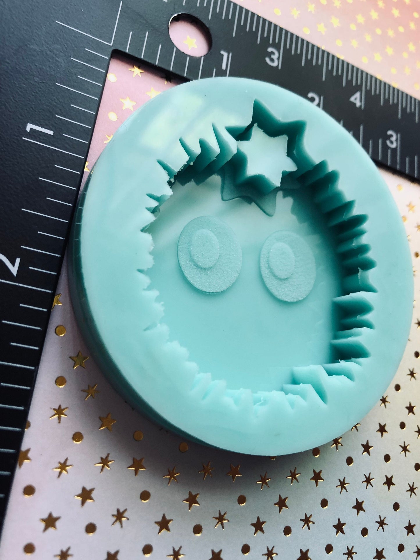 Silicone mold for resin - fuzzy monster mold