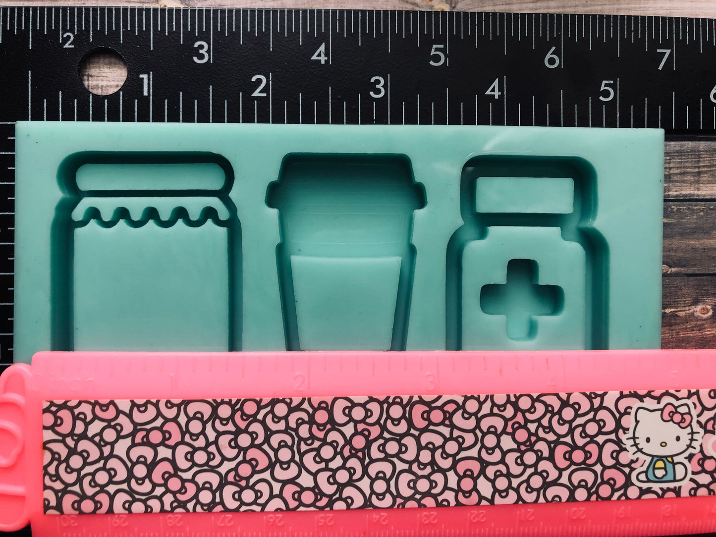 Jar, Coffee Cup, pill bottle shaker silicone mold for epoxy resin palette