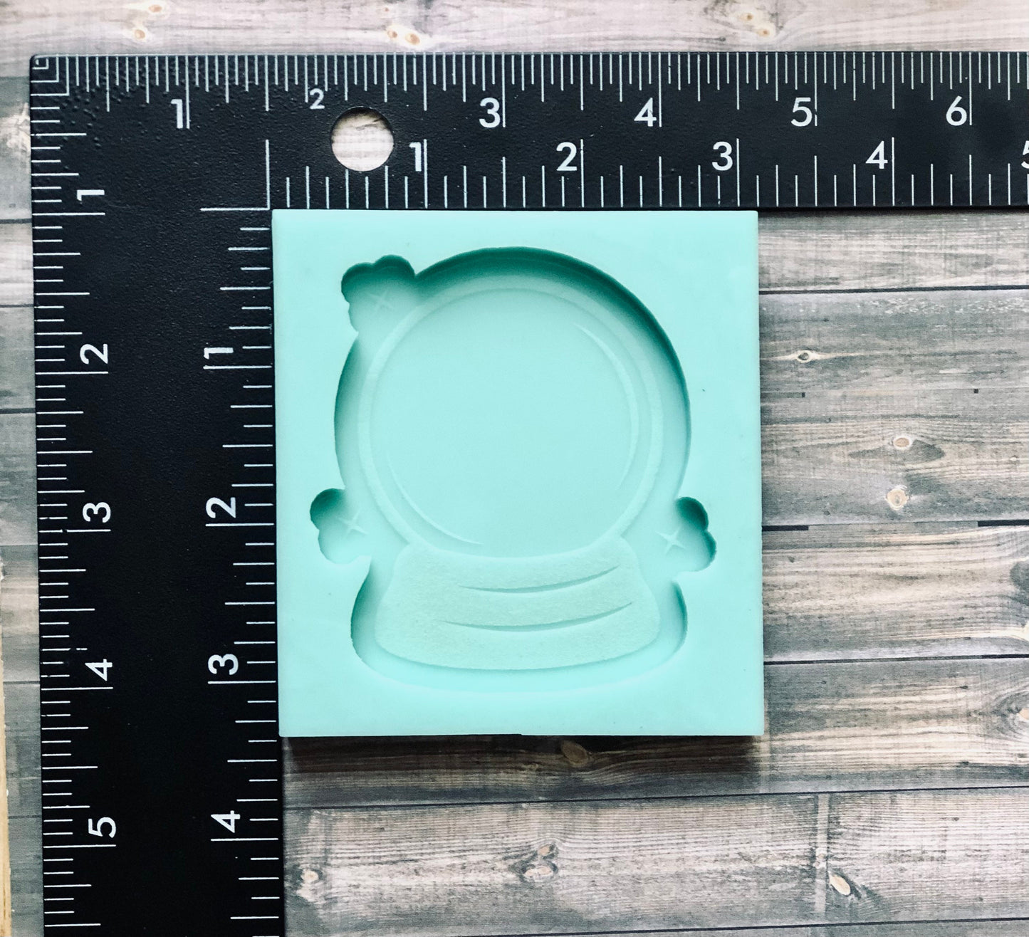 Snow globe, crystal ball, non shaker silicone mold for epoxy resin - DIY keychain, DIY ornaments