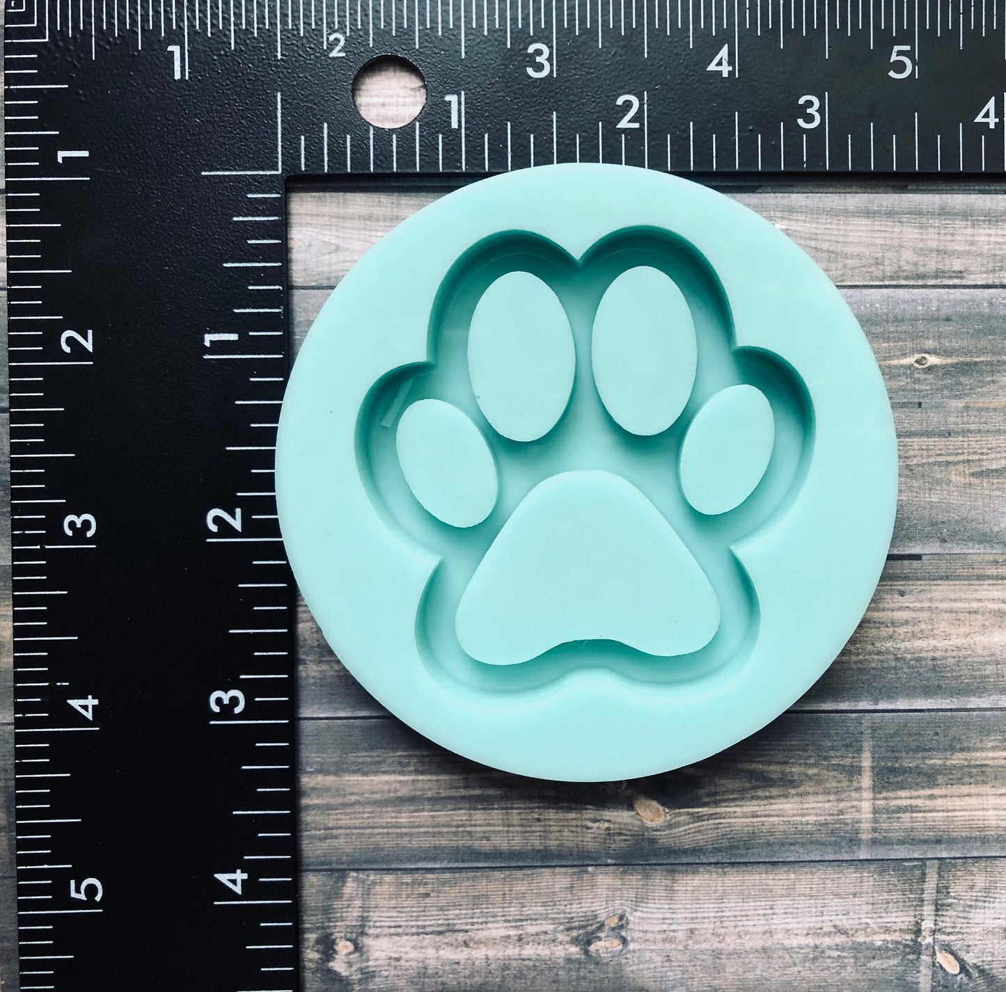 Paw print shaker silicone mold for epoxy resin- diy keychain , DIY ornament, dog lovers keychain