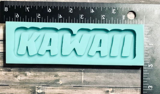 Kawaii word silicone shaker mold for epoxy resin- DIY keychain , DIY embellishment, DIY gifts