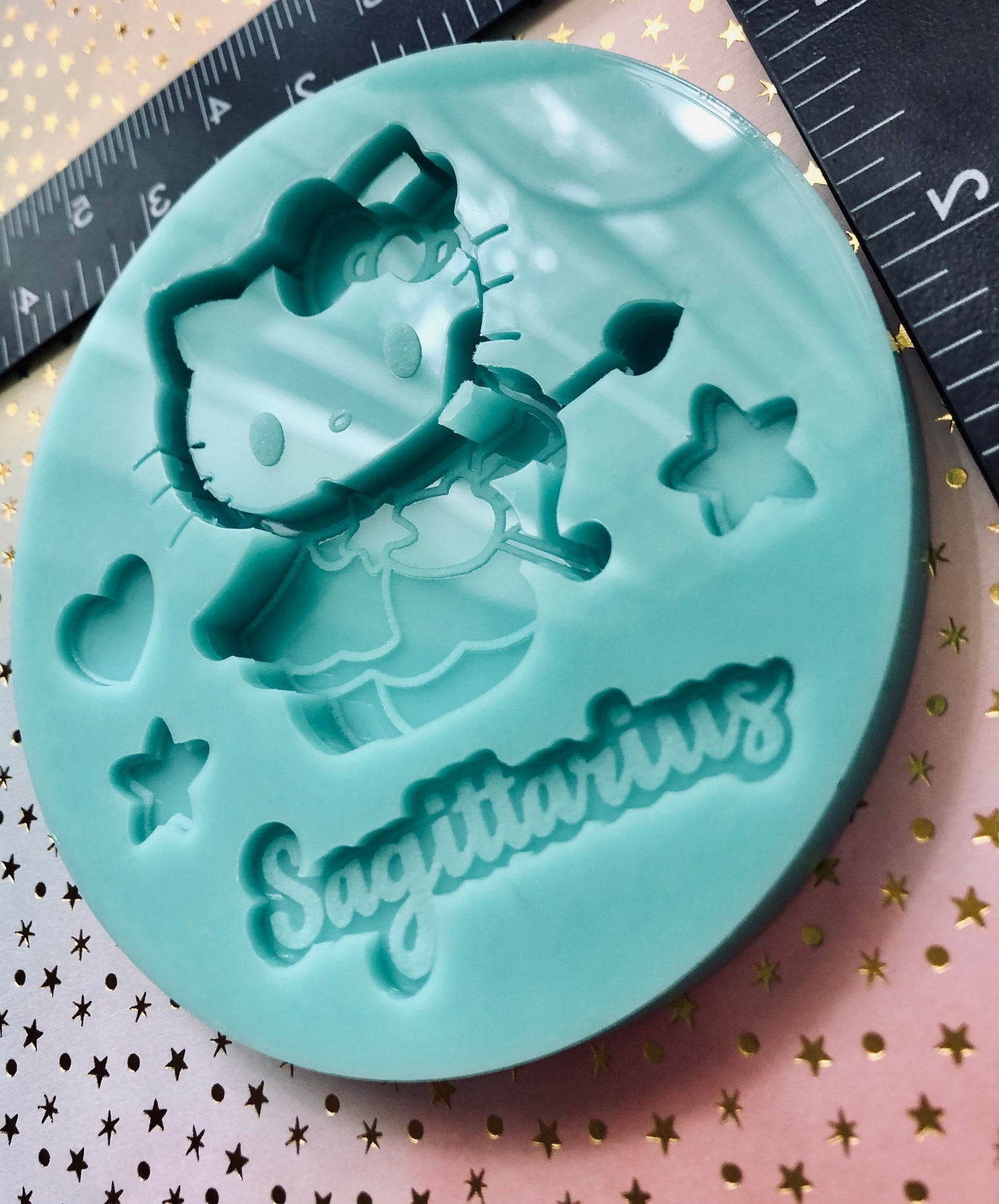 Saggitarius Cute character silicone shaker mold for epoxy resin, DIY keychain, DIY ornament, kitty cat