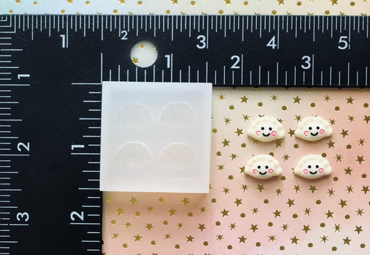 Mini Dumplings - shaker bits, small cabochon, DIY charms, diy earrings silicone mold for epoxy resin UV resin