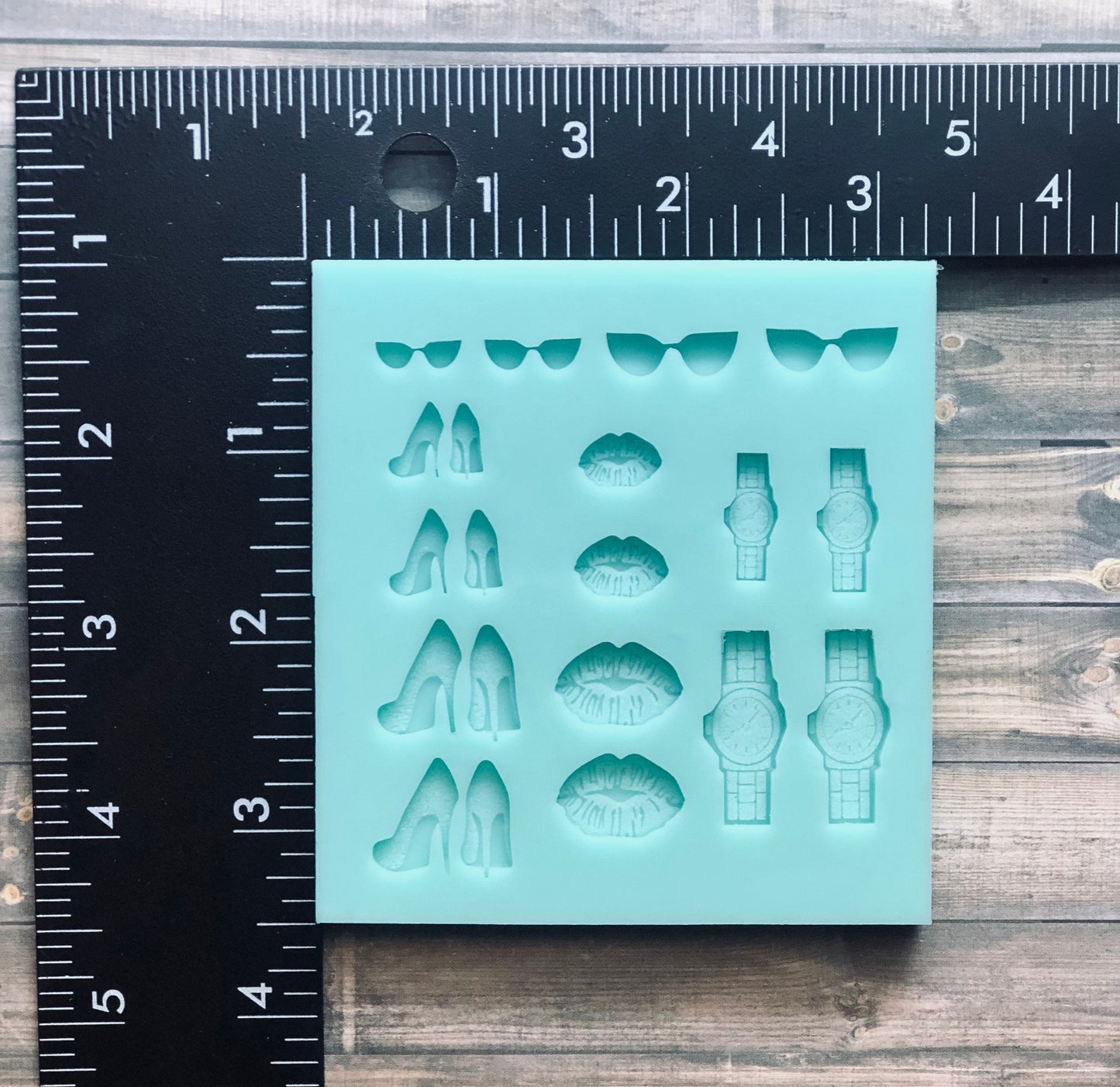 Shiny Shaker Bits - DIY earrings - stilettos mold, lips mold, watches mold for silicone shaker mold for epoxy resin